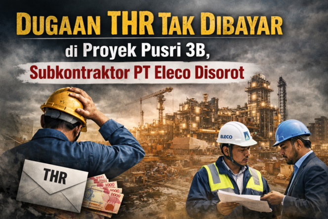 
					Diduga Belum Bayar THR Pekerja, PT. China Eleventh Chemical Construction ( Eleco) Disorot dalam Proyek Pusri 3B
