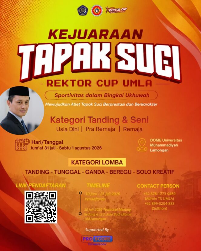 
					UMLA Gelar Kejuaraan Tapak Suci Rektor Cup 2026, Siap Lahirkan Atlet Berprestasi dan Berkarakter