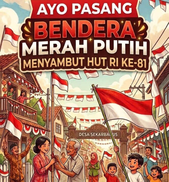 
					Sambut HUT ke-81 RI, Kepala Dusun Babatan Ajak Warga Kibarkan Merah Putih Selama Agustus Penuh