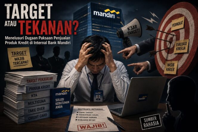 
					Dugaan Tekanan Target Penjualan, Pegawai Bank Mandiri Disebut Pulang Larut dan Diduga Lembur Tak Dibayar