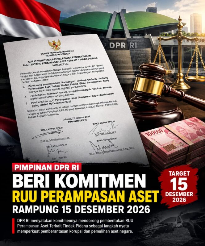 
					Pimpinan DPR RI Beri Komitmen RUU Perampasan Aset Rampung 15 Desember 2026