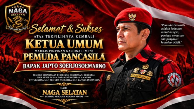 
					Keluarga Besar Naga Selatan Beri Ucapan Selamat kepada Japto Soerjosoemarno, Harap Pemuda Pancasila Makin Solid