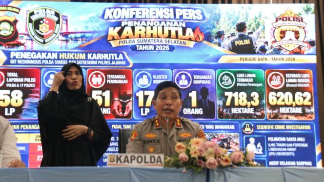 
					Tangani 58 Laporan Karhutla, Polda Sumsel Segel 620,62 Hektare Lahan Konsesi dan Dalami 17 Perkara Klaster Korporasi